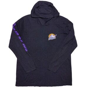 Orlando Solar Bears Long Sleeve Hoodie Shirt Heather Gray Large L